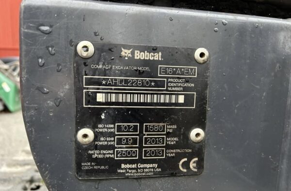 2013-Bobcat E16 + 3 GODETS – Image 21