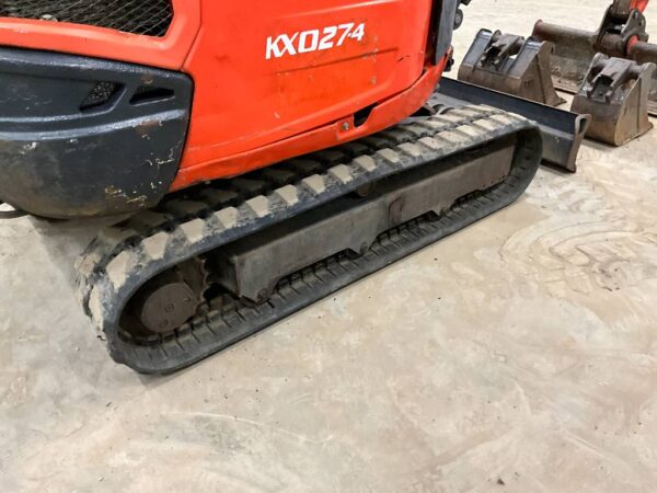 Kubota KX 027-4 + 3 GODETS + ATTACHE RAPIDE – Image 14