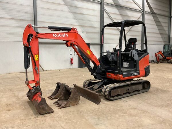 Kubota KX 027-4 + 3 GODETS + ATTACHE RAPIDE – Image 13